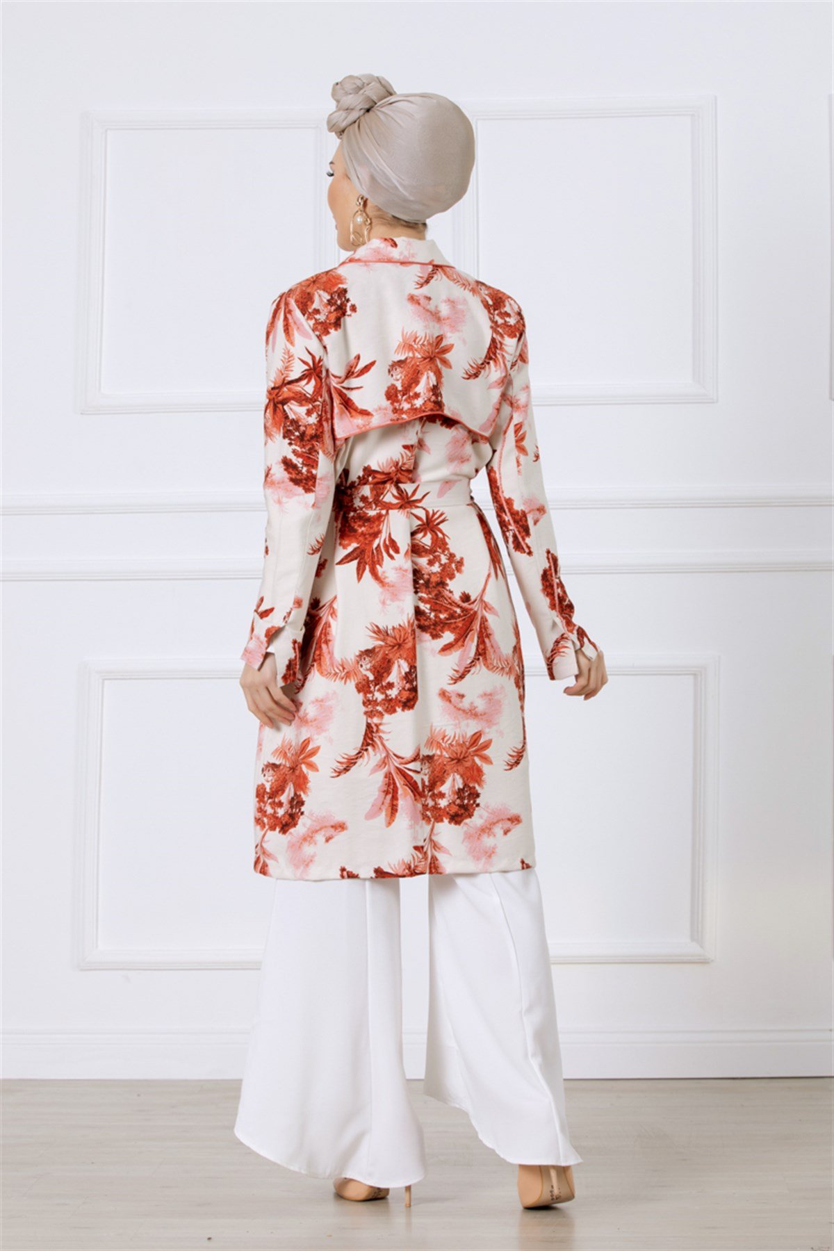 DESENLİ BAHARLIK TRENCHCOAT