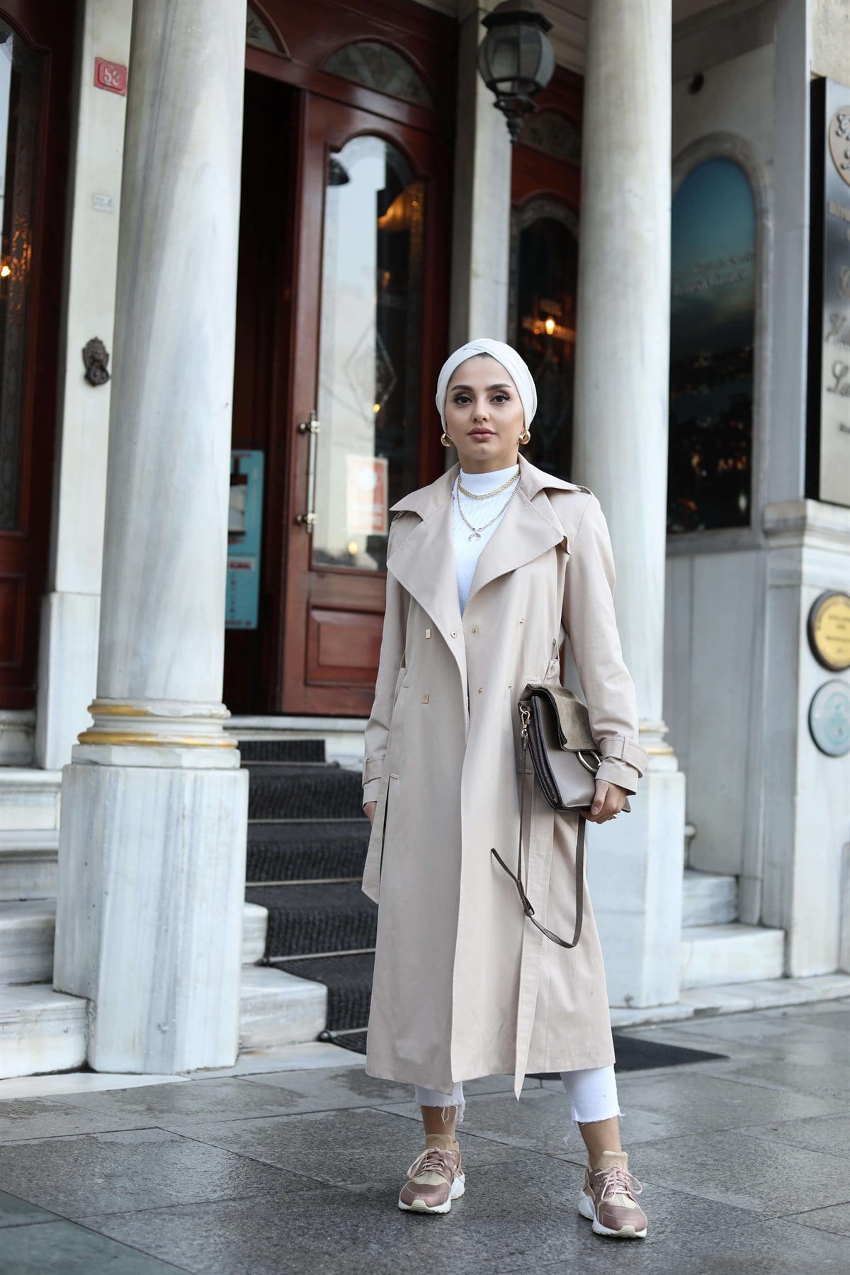 Klasik Trenchcoat Bej