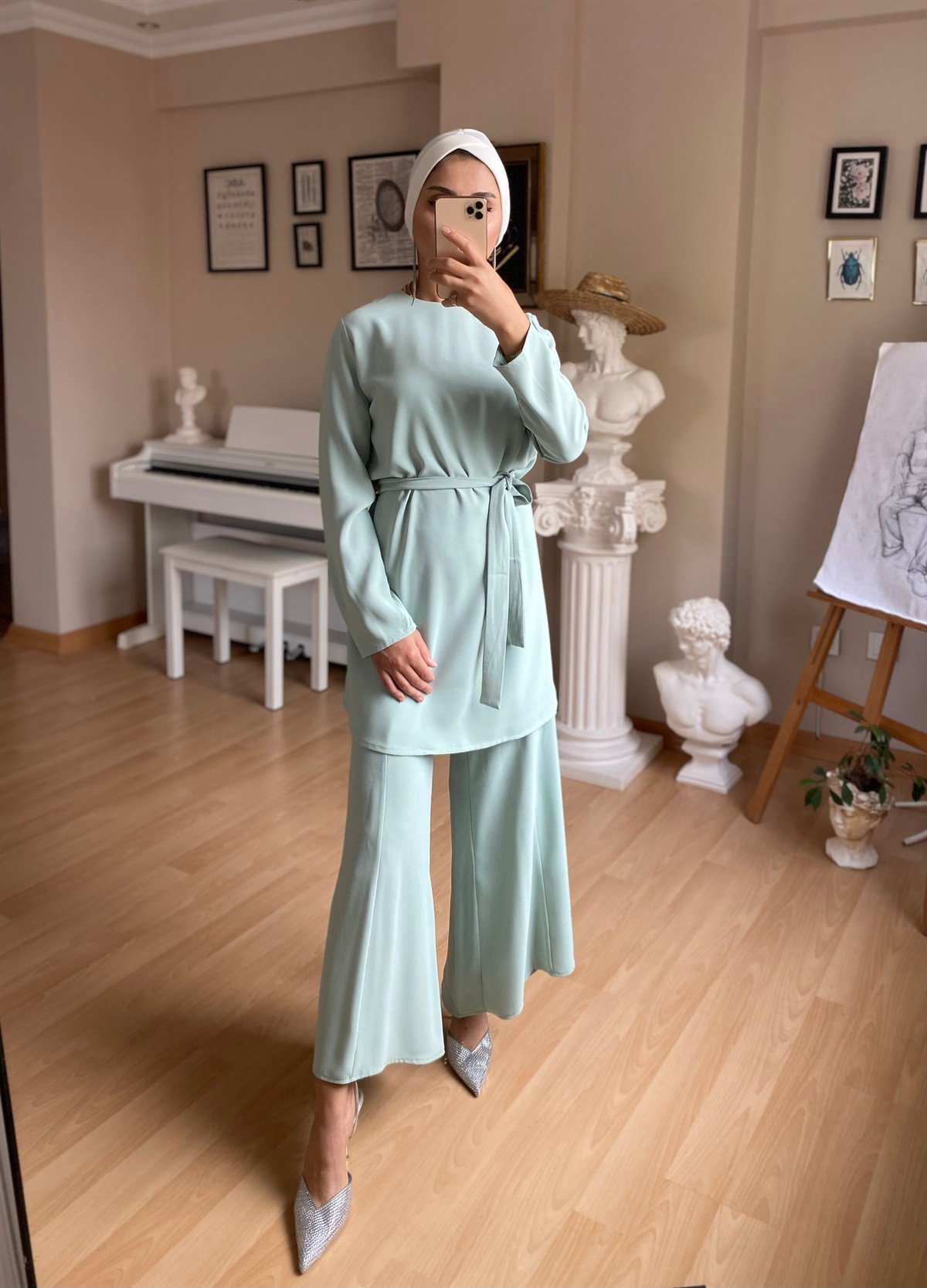 Mezuniyet Takımı Mint Yeşili
