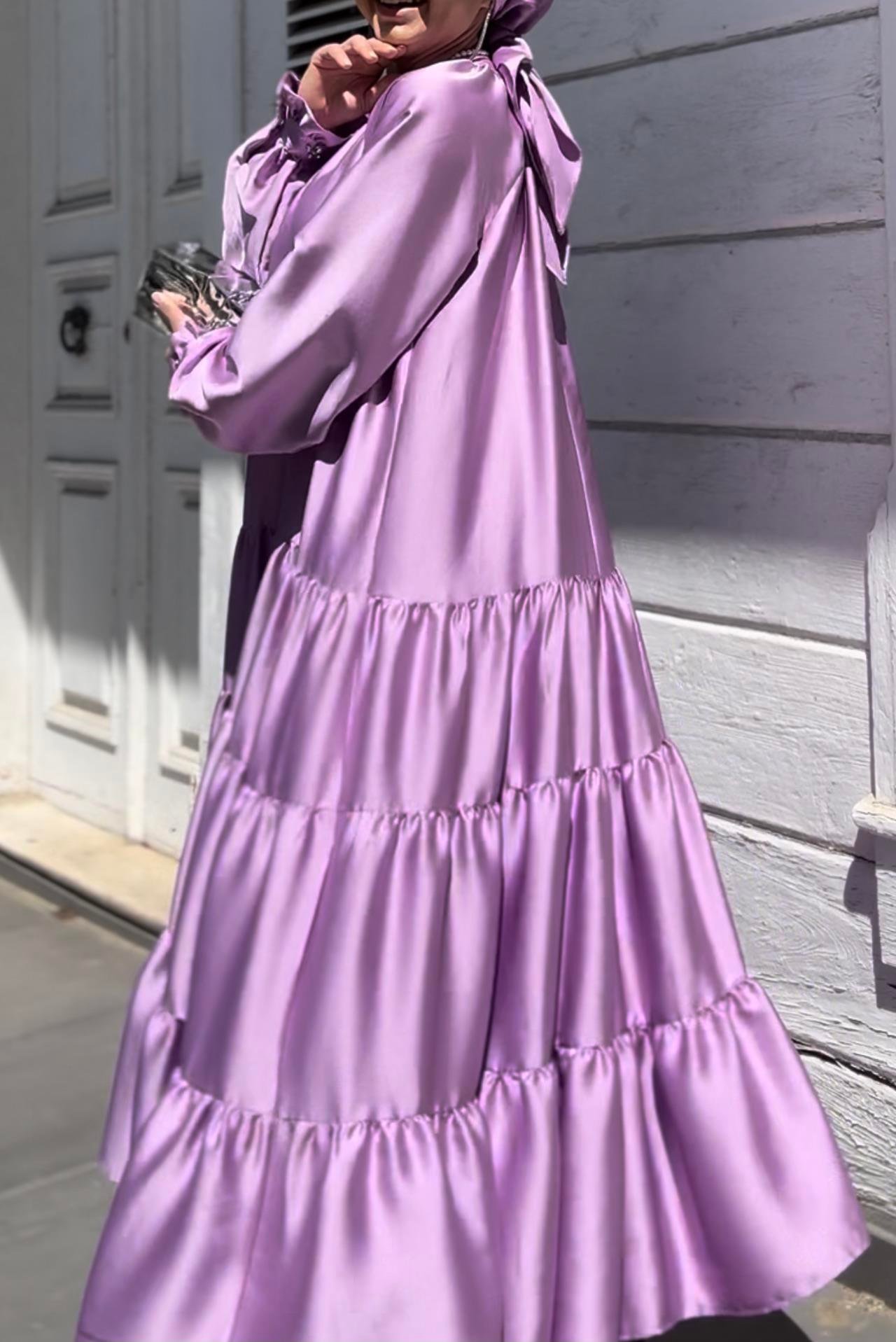 Perla Elbise Lila