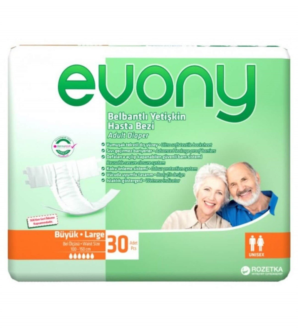 EVONY BELBANTLI HASTA BEZİ LARGE 30'LU
