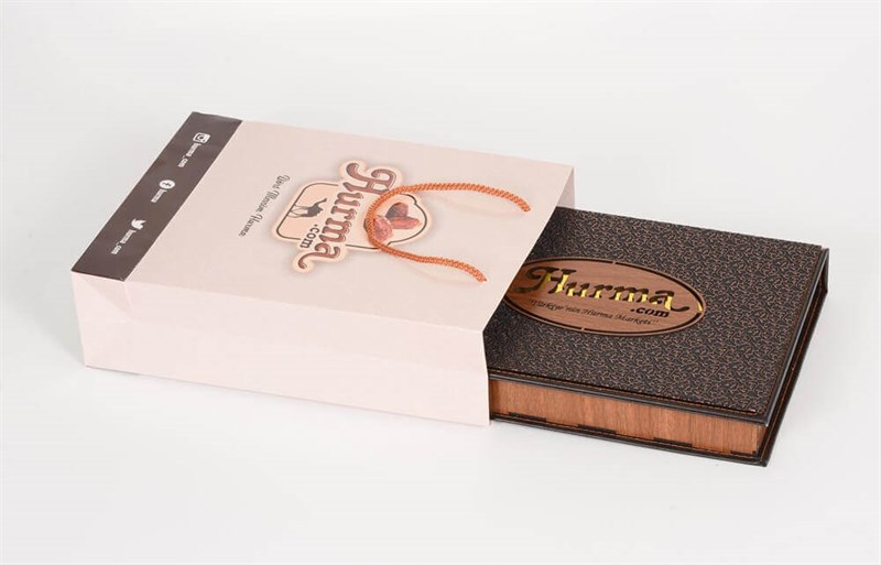 Tam Deri Ahşap Kutuda Acve Duble Hurma 700 g