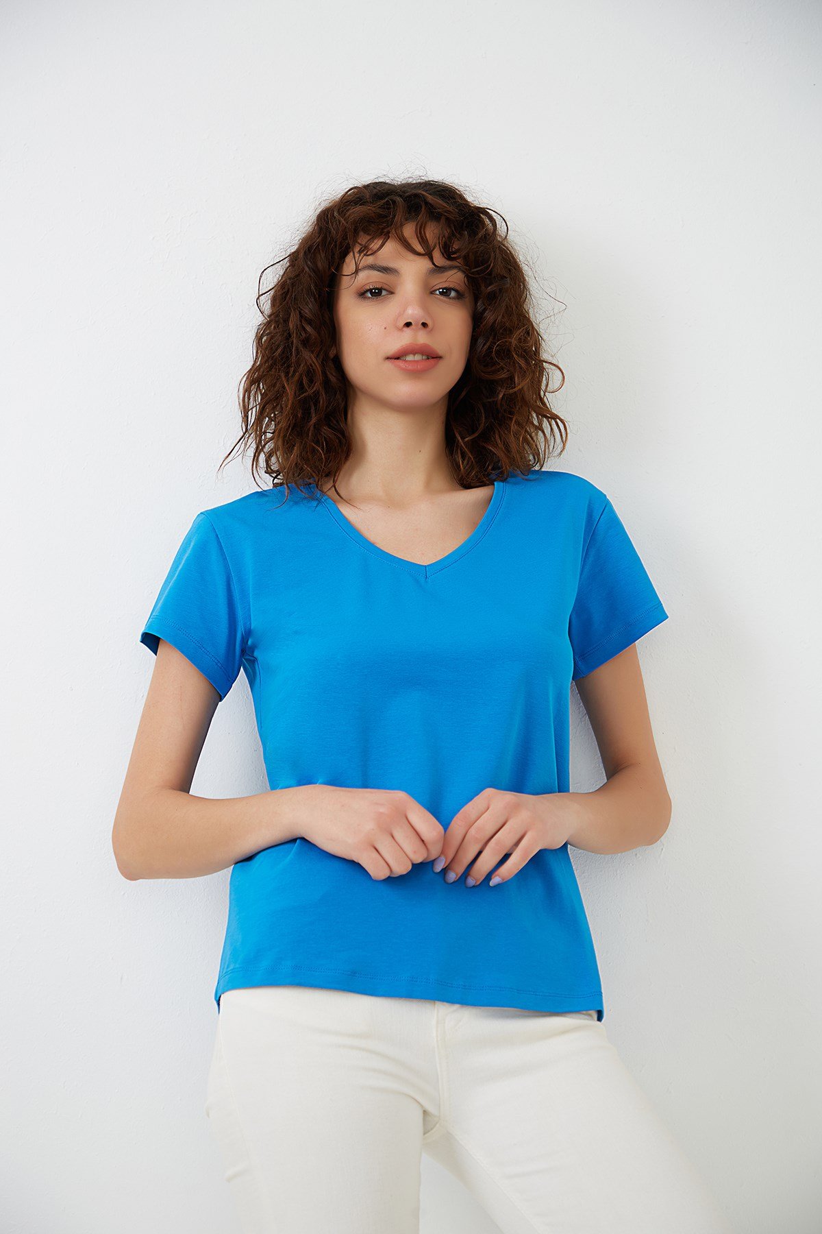 Saks V Yaka Basic T-shirt YND-2003
