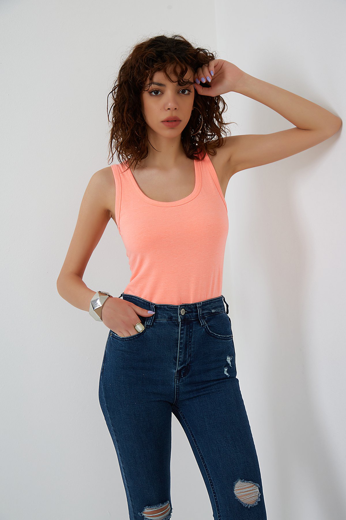 Somon Kalın Askılı Örme Süprem Atlet ND-26202