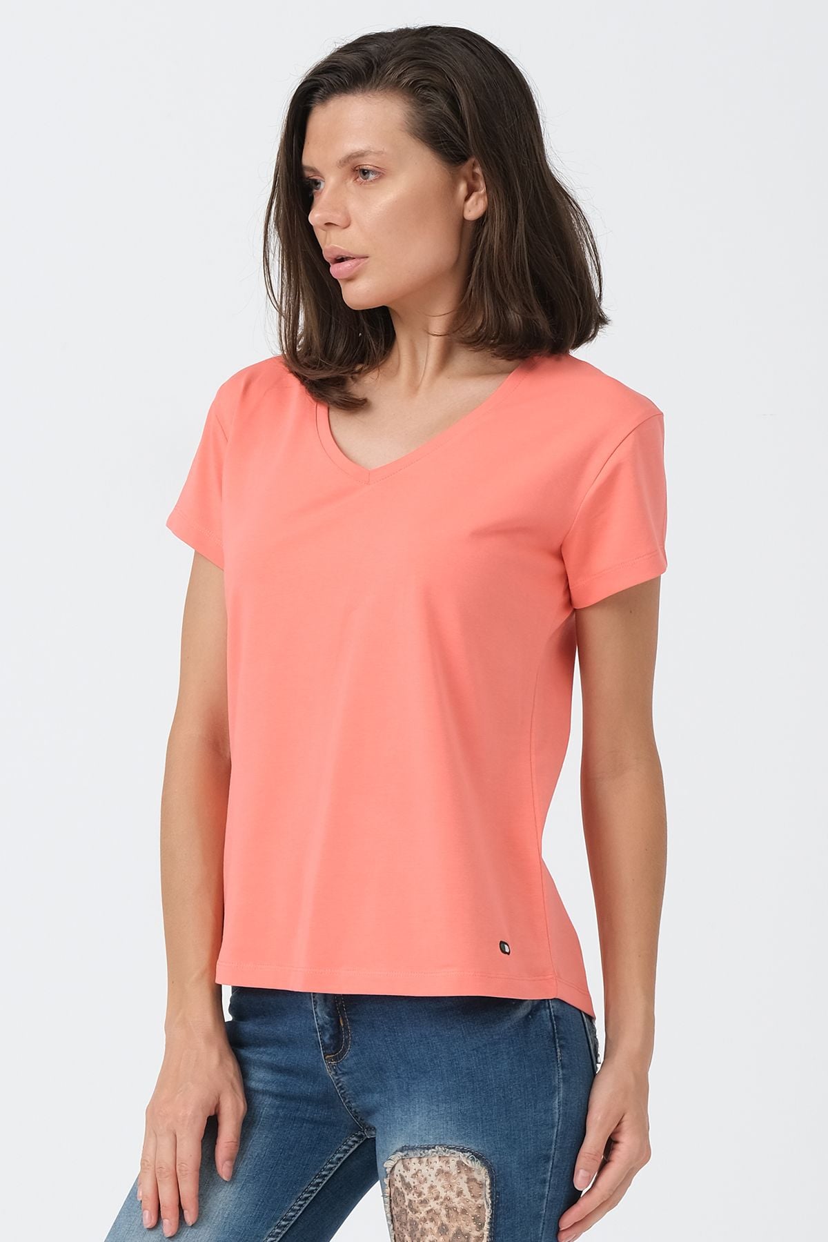 Somon V Yaka Basic T-shirt ND-2003