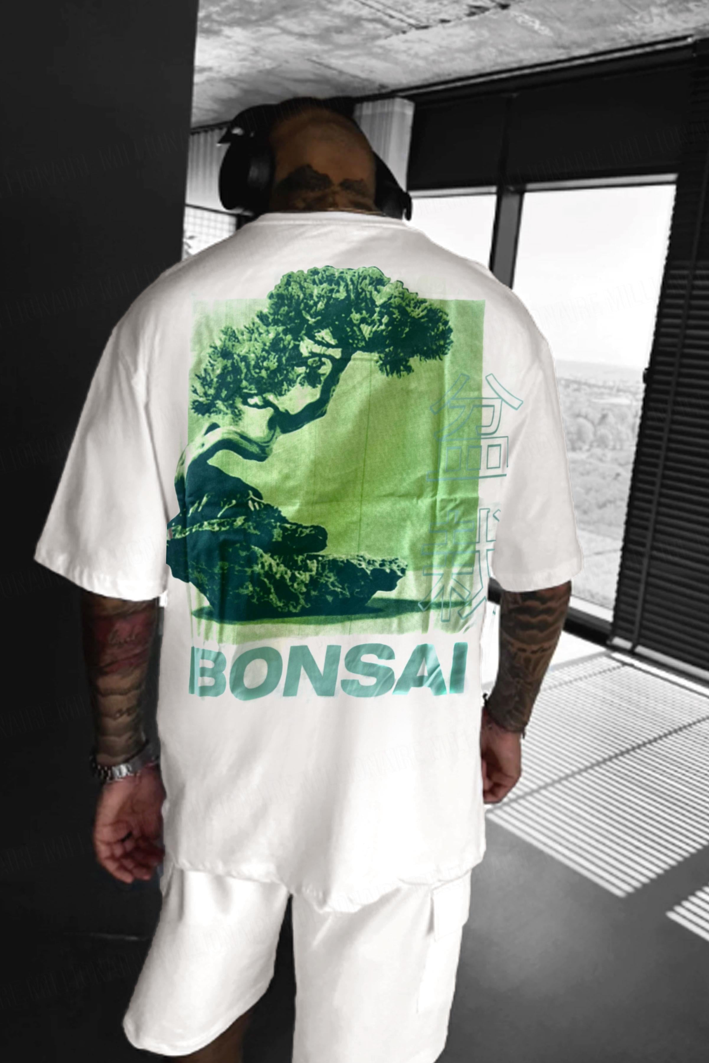 Erkek Bonsai Oversize Fit Bol Geniş Kalıp Salaş Kesim T-shirt