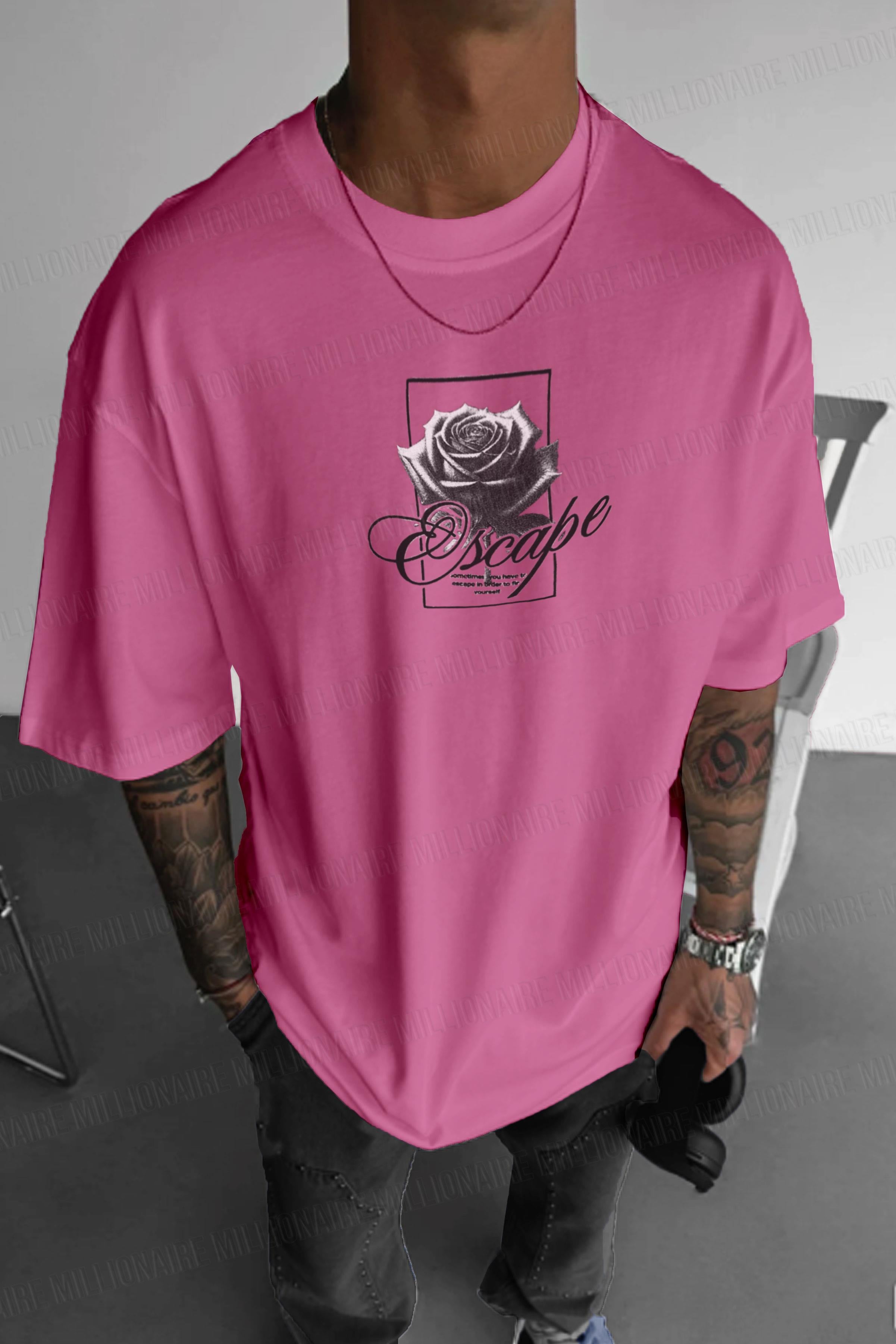 Erkek Escape Oversize Fit Bol Geniş Kalıp Salaş Kesim T-shirt