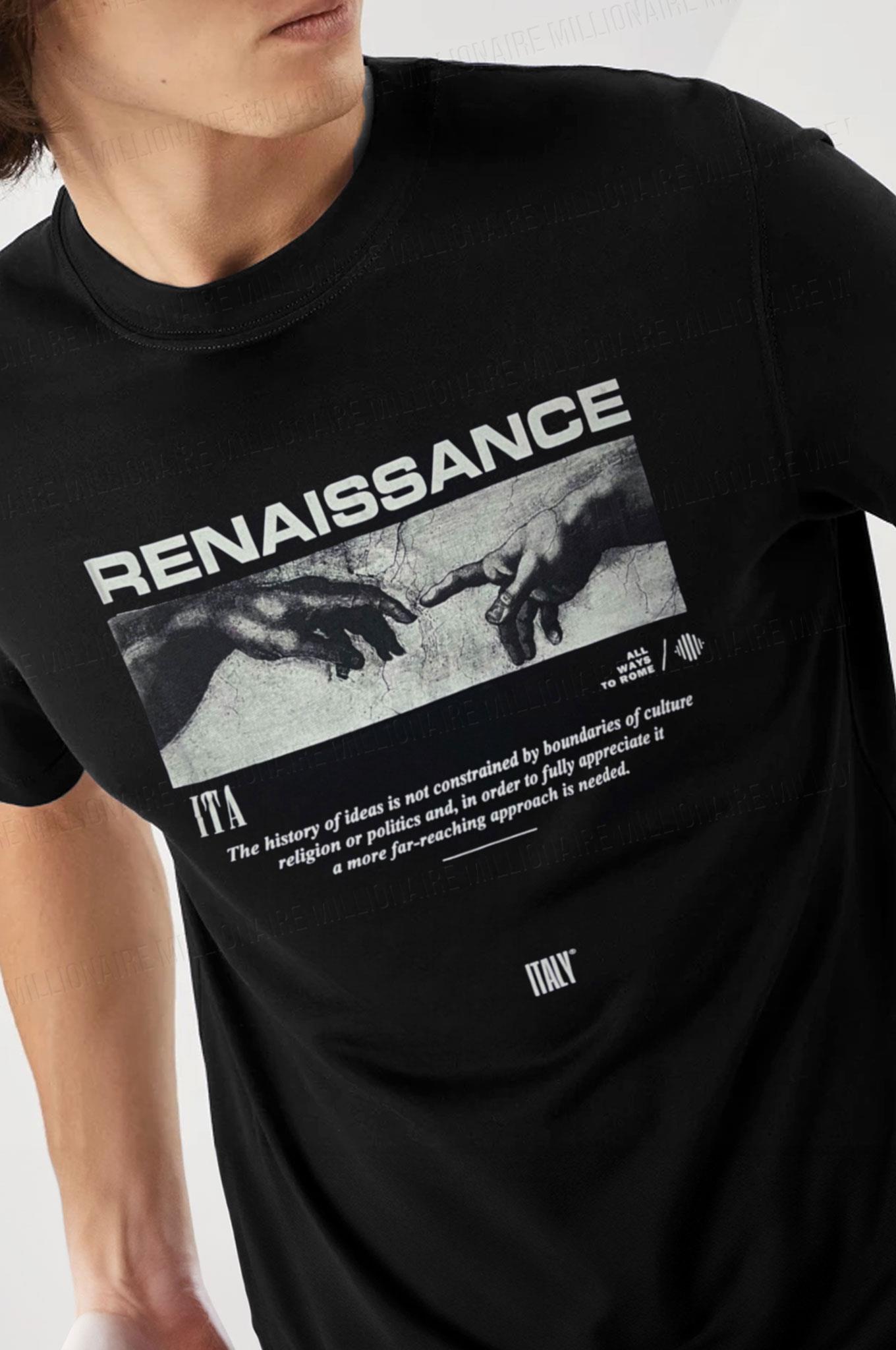 Erkek Renaissance Oversize Fit Bol Geniş Kalıp Salaş Kesim T-shirt