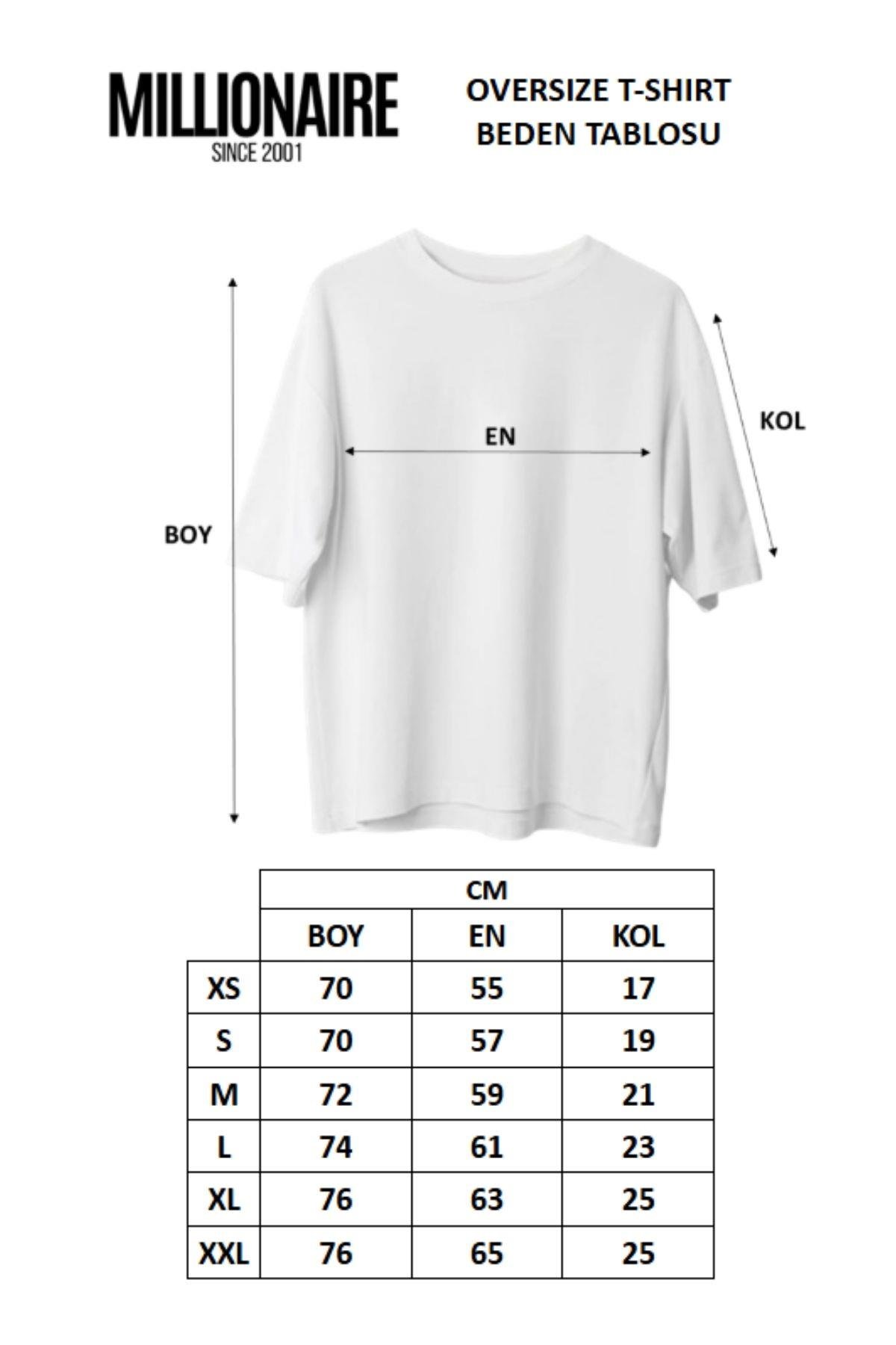 Erkek Siyah Kupa As Kuru Kafa Oversize Fit Bol Geniş Kalıp Salaş Kesim T-shirt