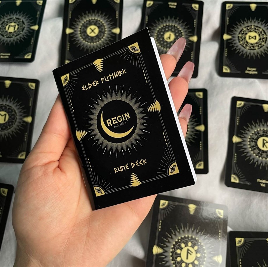  REGIN Elder Futhark Rune Tarot Destesi ve Rune Örtüsü