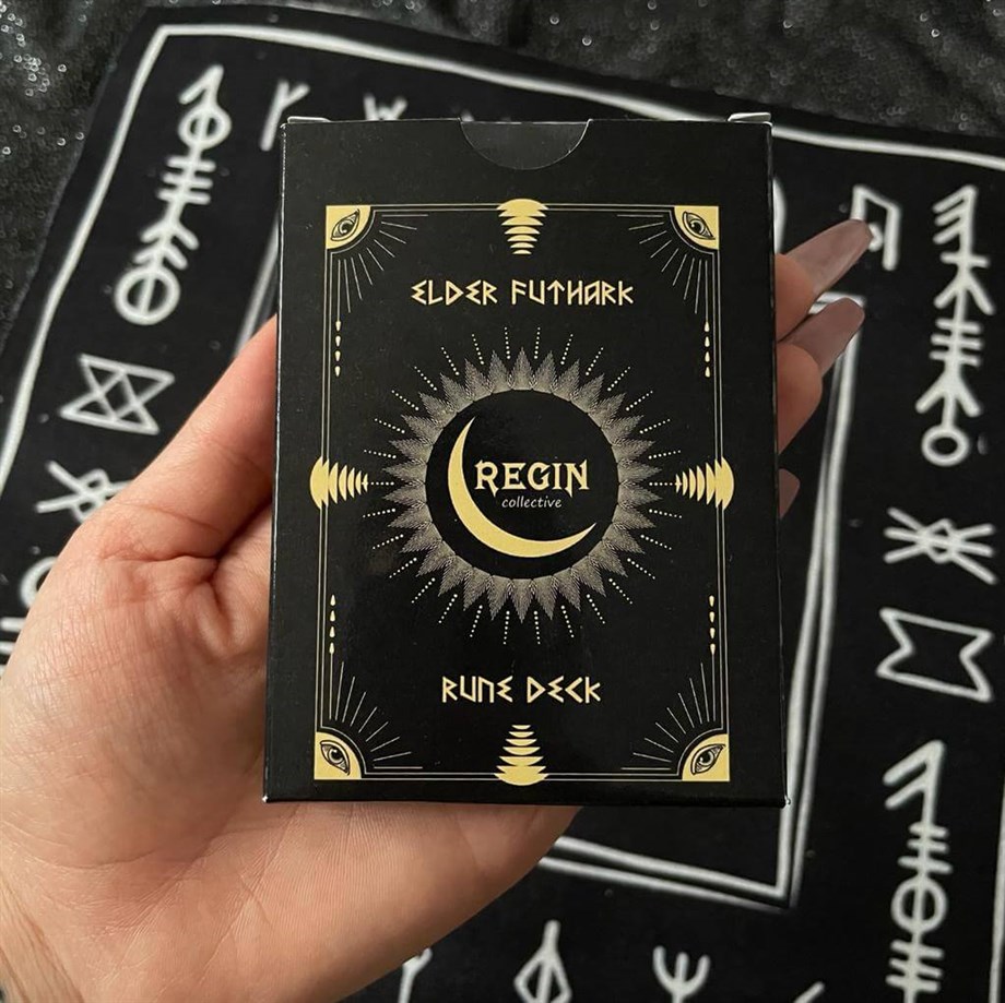  REGIN Elder Futhark Rune Tarot Destesi ve Rune Örtüsü