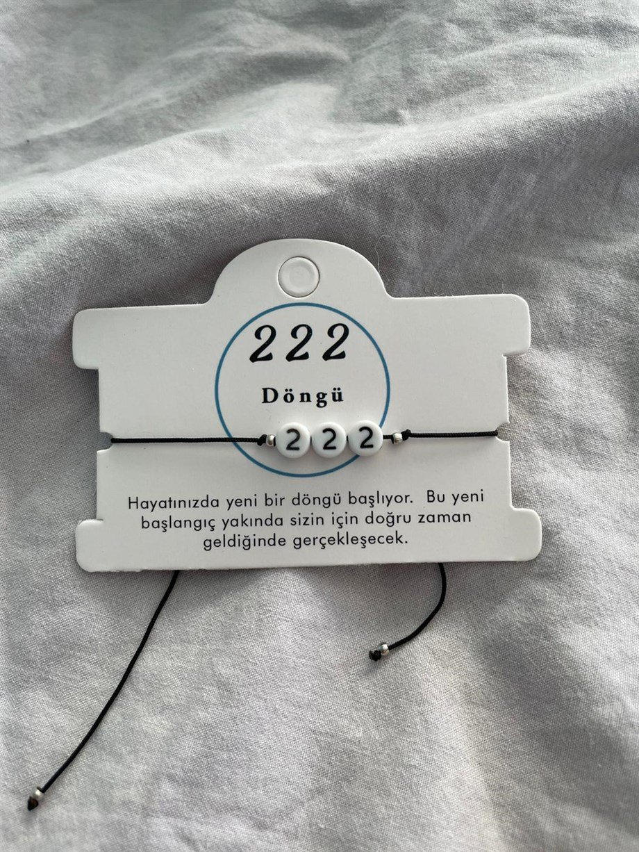 222 Döngü Sayı Sekanslı Bileklik