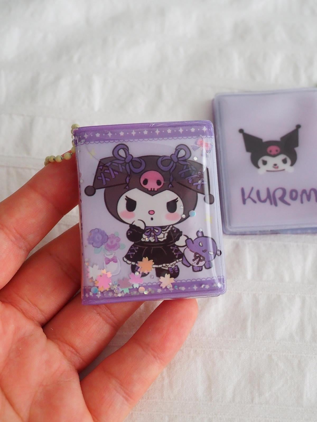 2li Anime Tasarımlı Mini Sulu Simli Anahtarlık Defter