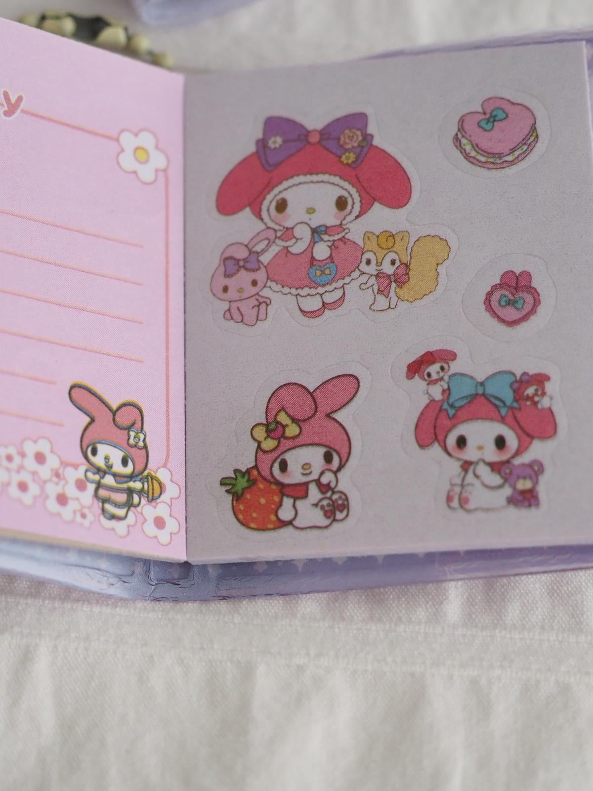 2li Anime Tasarımlı Mini Sulu Simli Anahtarlık Defter