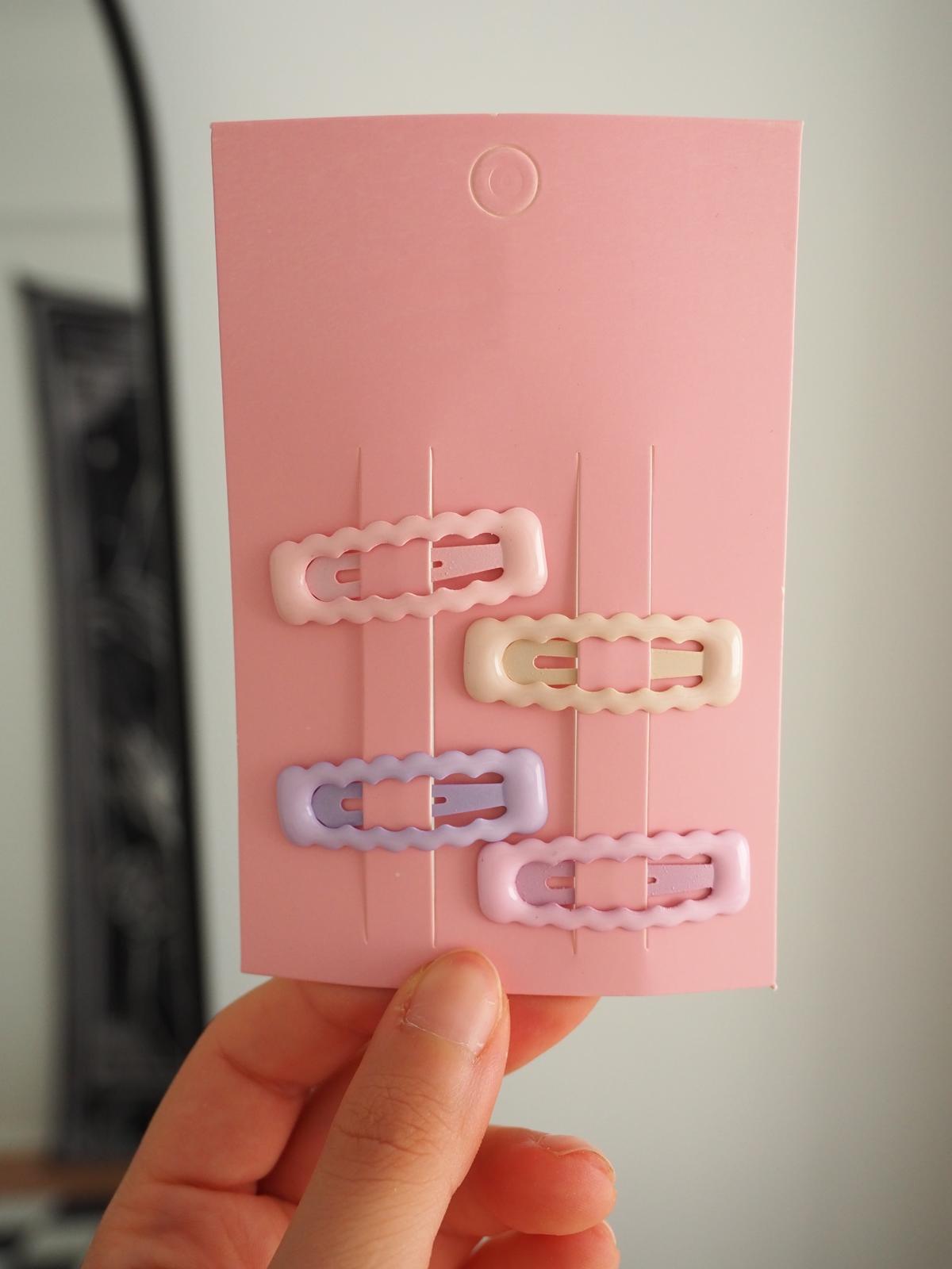 4lü Dalgalı Pastel Soft Çıt Çıt Toka