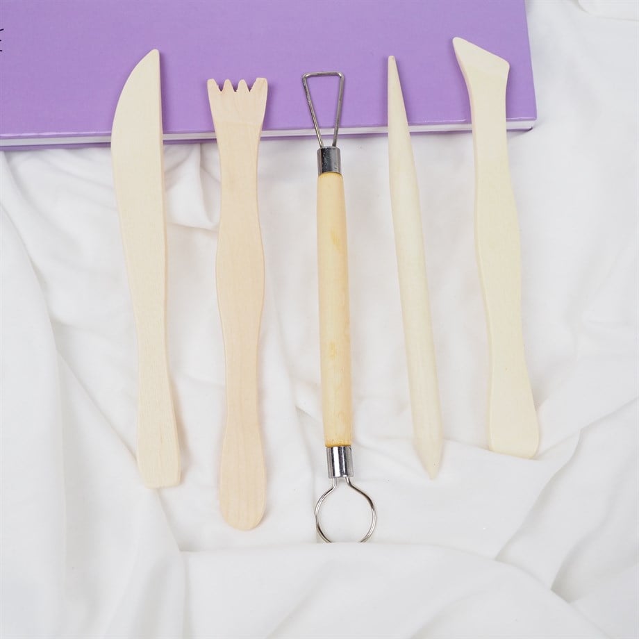 5 li Seramik Kil Şekillendirme Seti