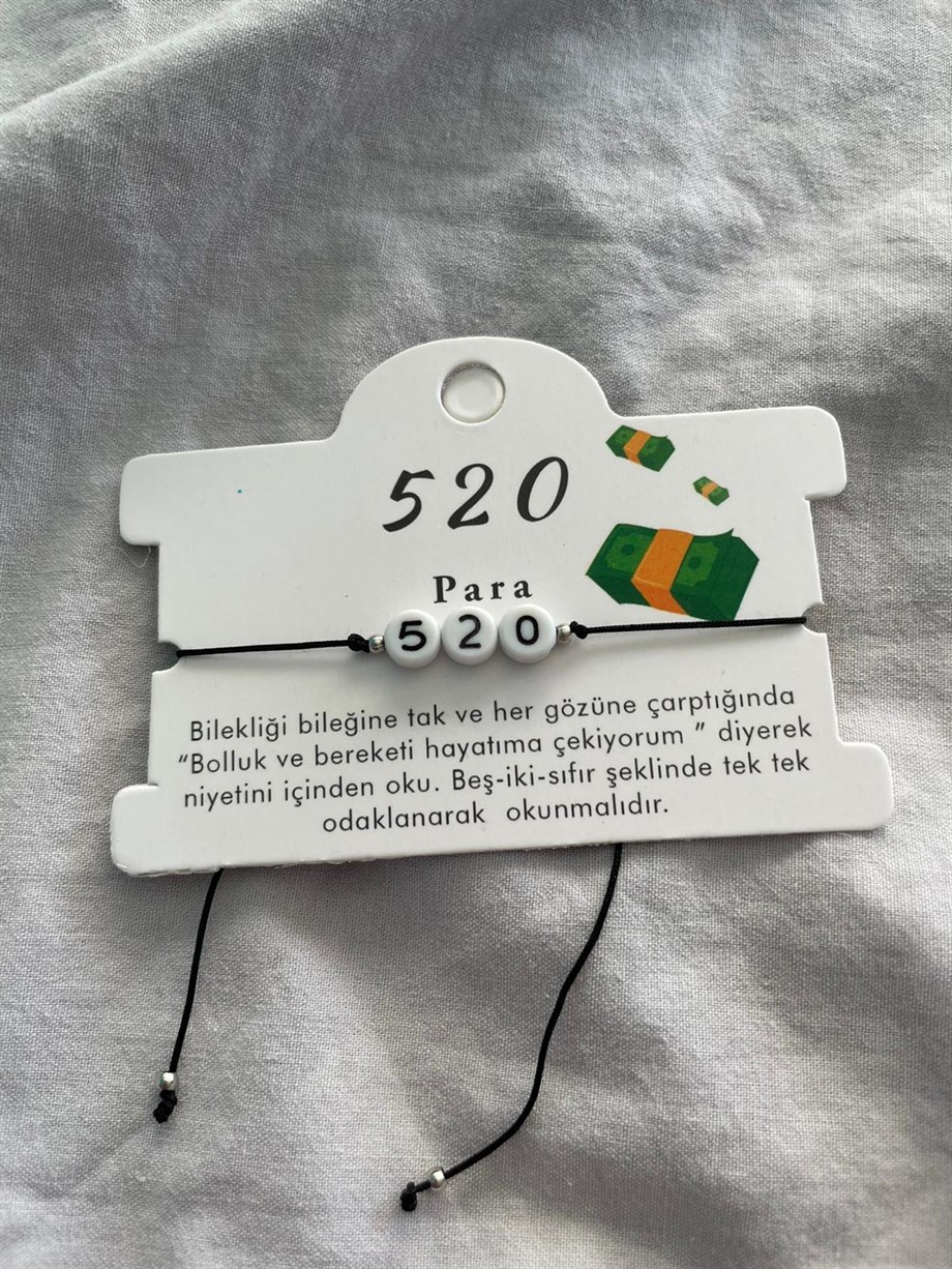 520 Para Sayı Sekanslı Bileklik