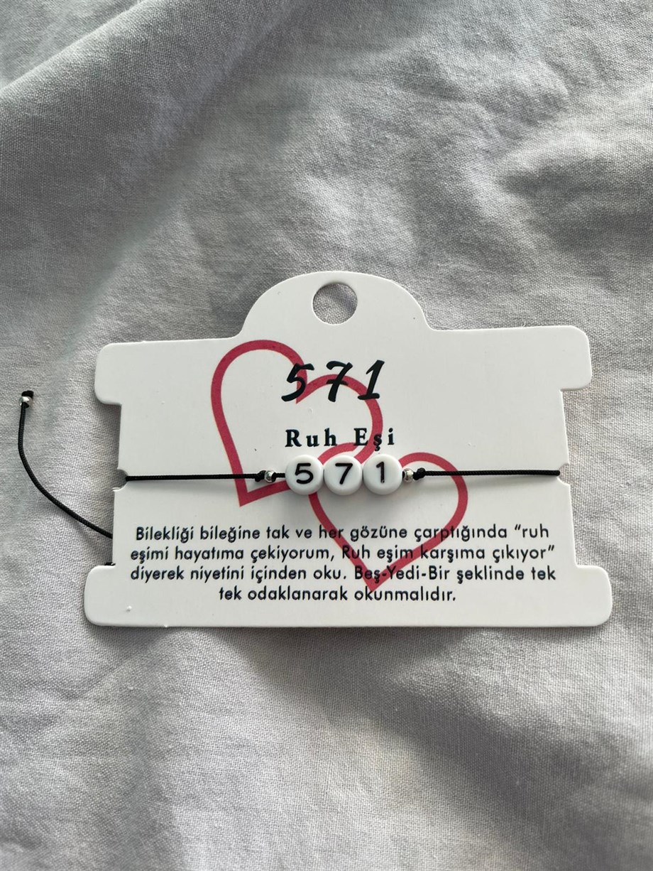 571 Ruh Eşi Sayı Sekanslı Bileklik