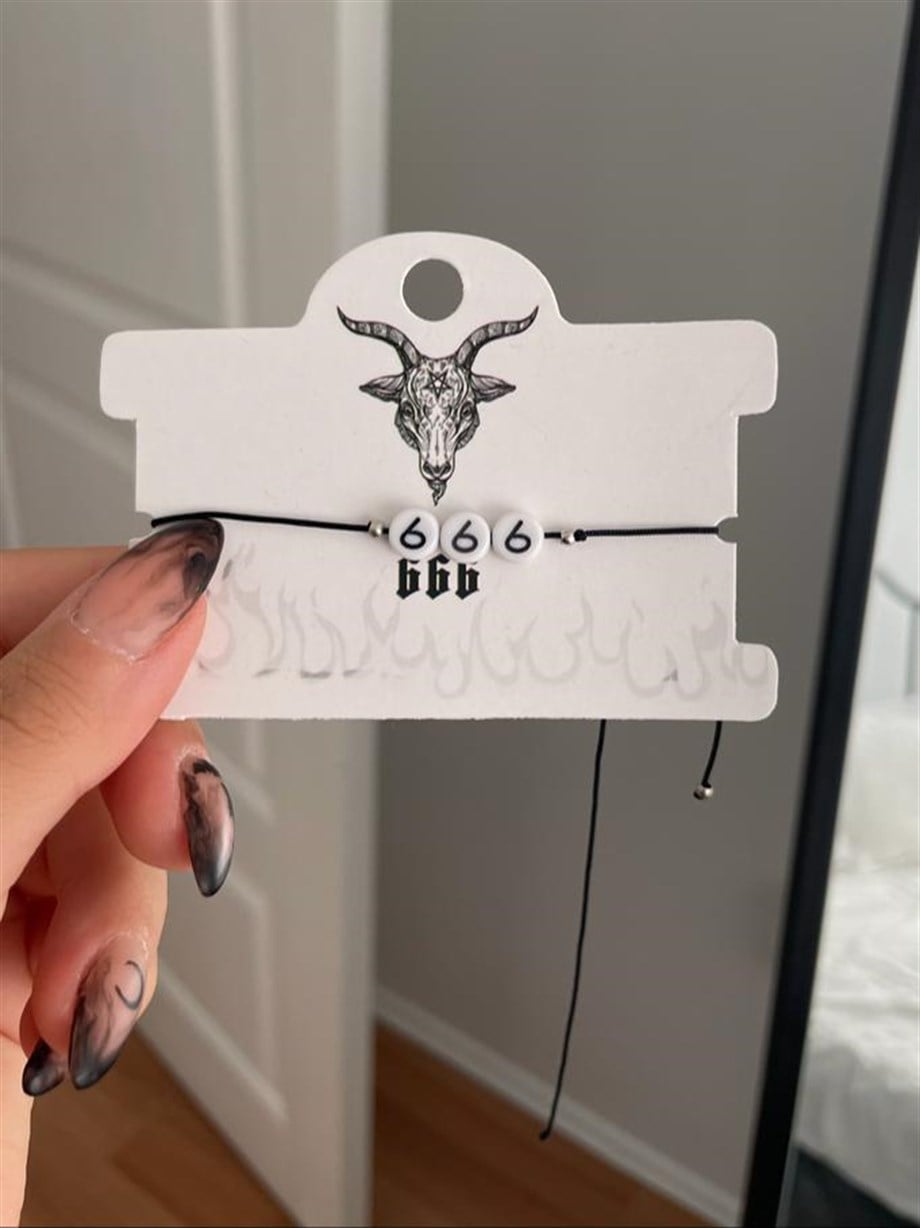 666 Sayı Sekanslı Bileklik
