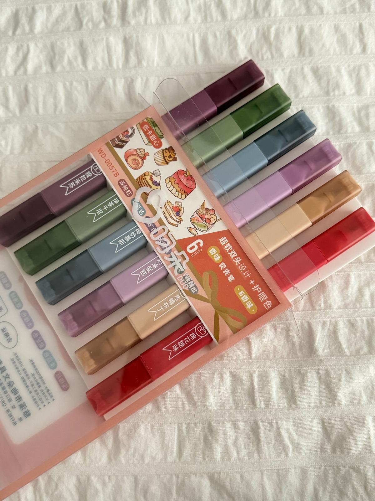 6lı Food Çift Taraflı Art Maker Kalem Set