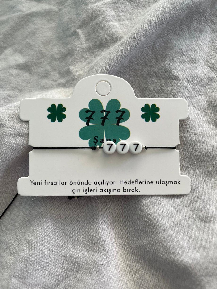 777 Şans Sayı Sekanslı Bileklik