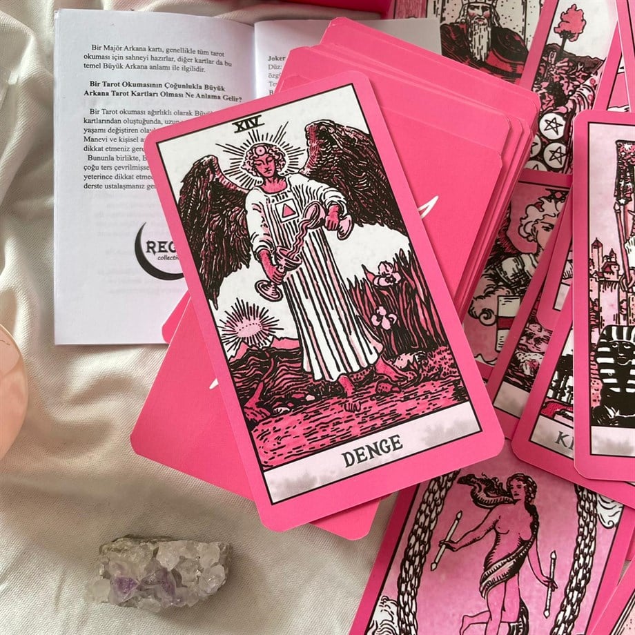 78 Kartlı Regin Pink Rider Waite Tarot Destesi 