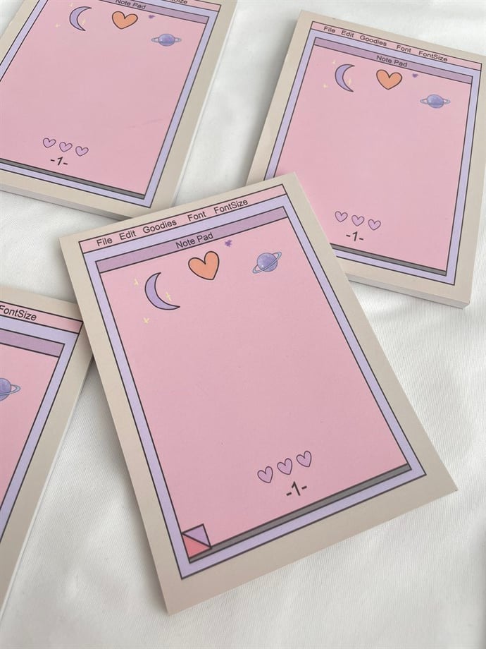 Aesthetic Digital Note Pad To Do List