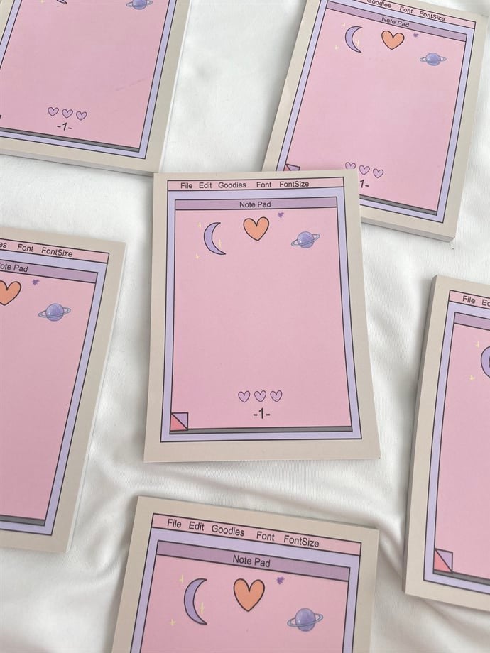 Aesthetic Digital Note Pad To Do List