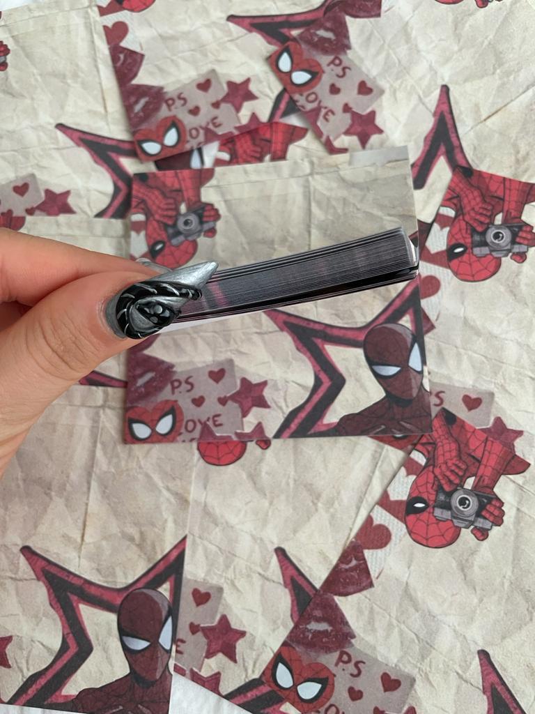 Aesthetic Spider Memo Pad Kare Not Defteri