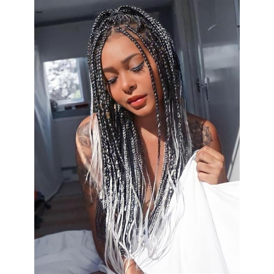 Afrika Saç Örgüsü Renkleri 2 Siyah Beyaz