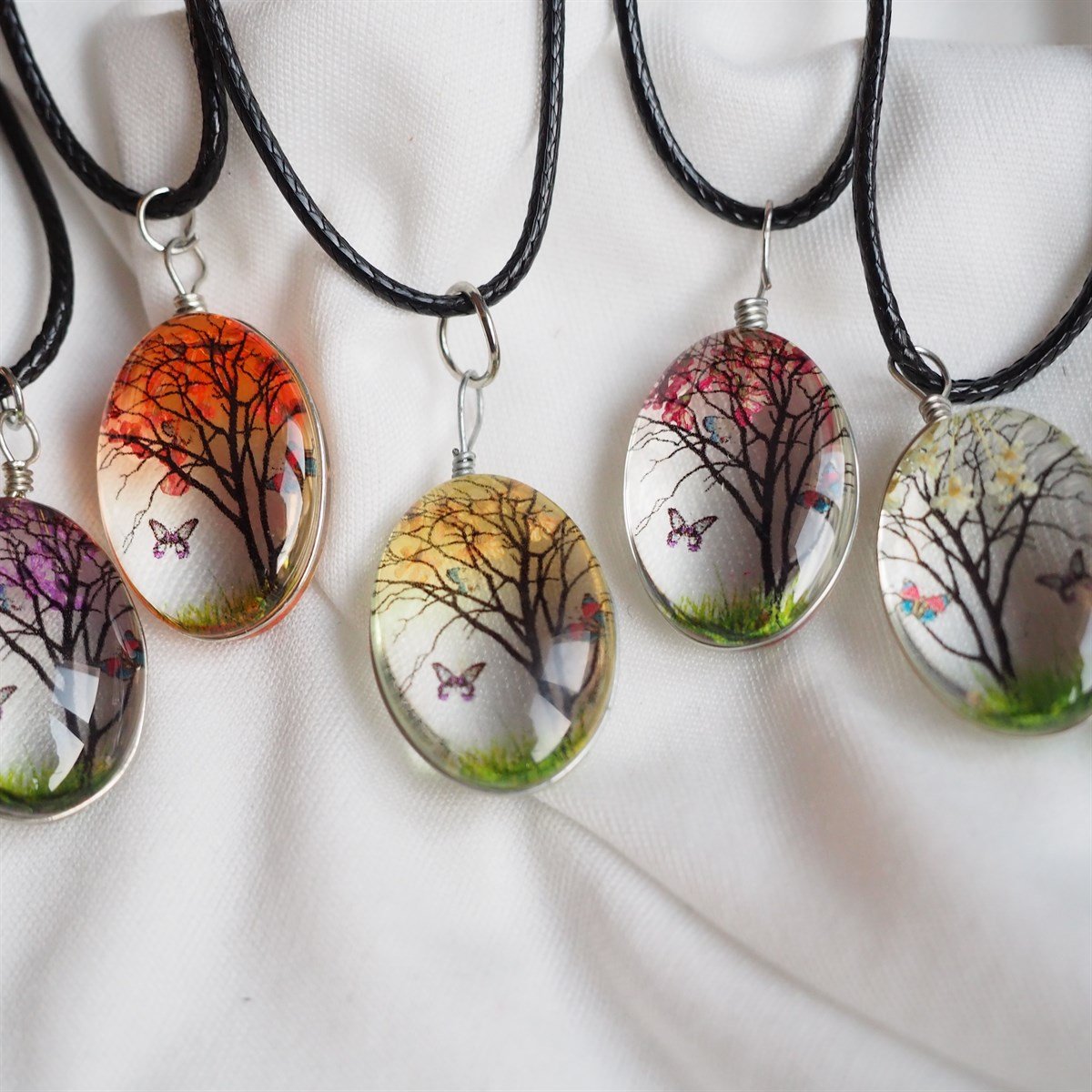 Ağaç Reçine Kolye