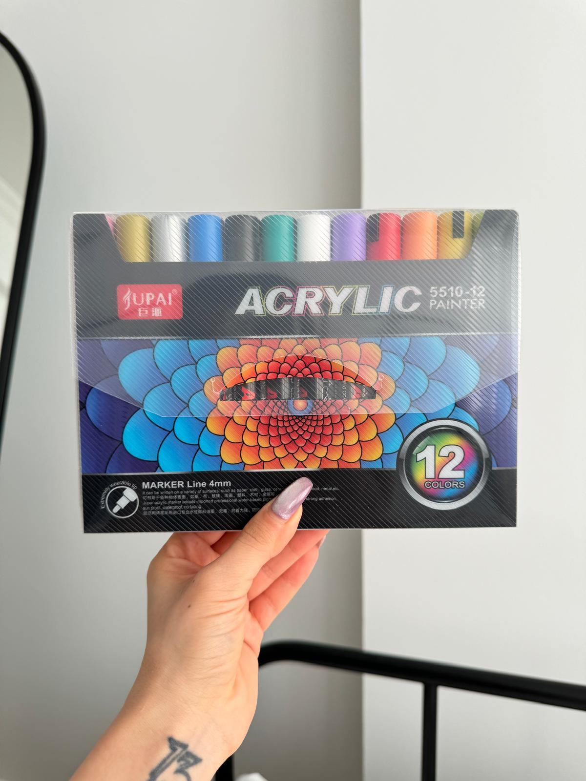 Akrilik Painter Boyama Kalem Seti 12li