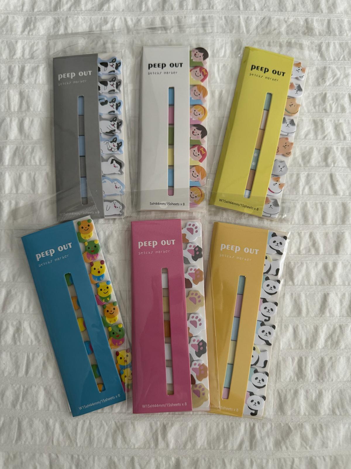 Animal Şerit Yapışkanlı Ayraç Post-It 12li Set 