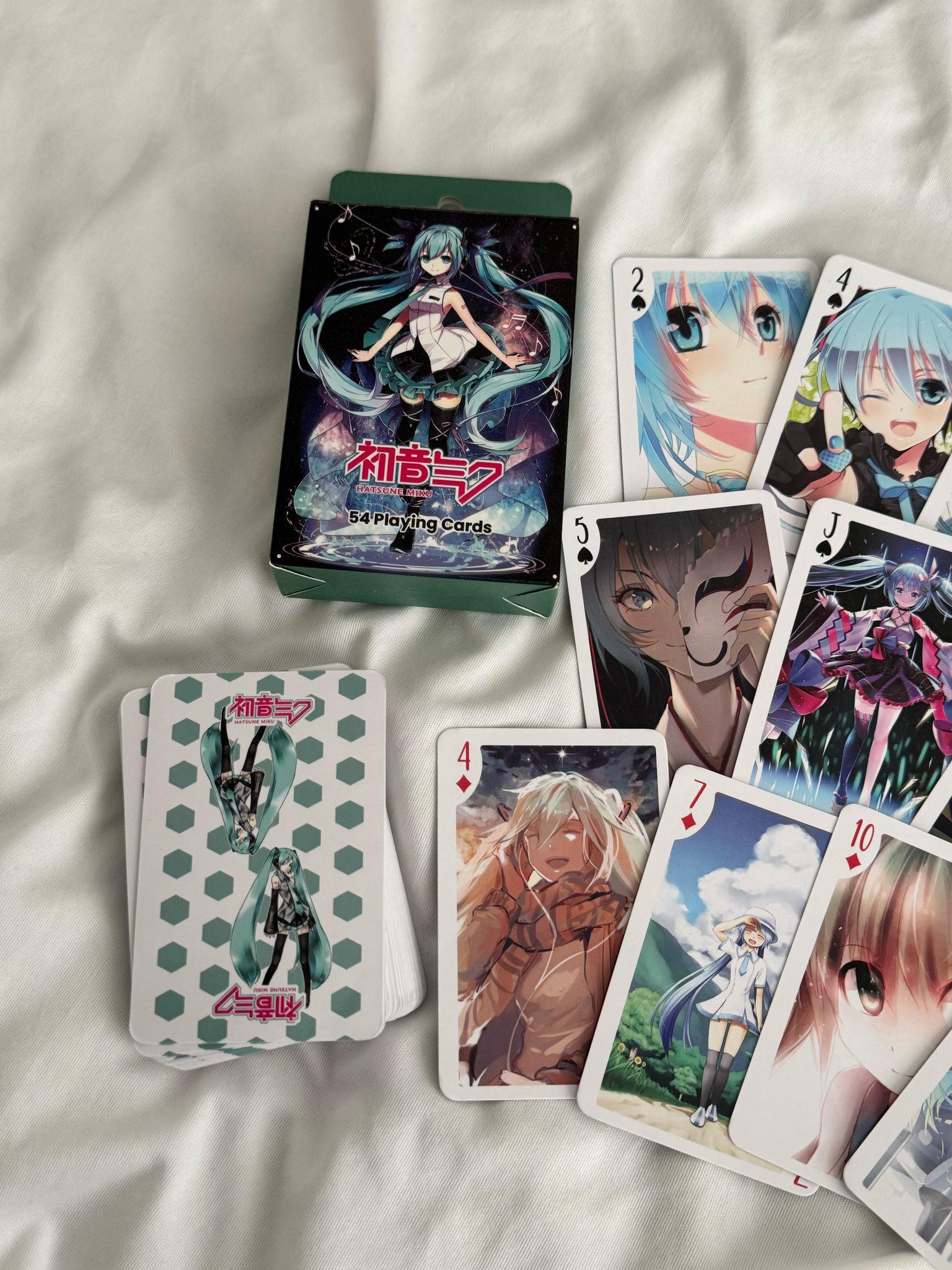 Anime Hatsune Miku İskambil Poker Kartı