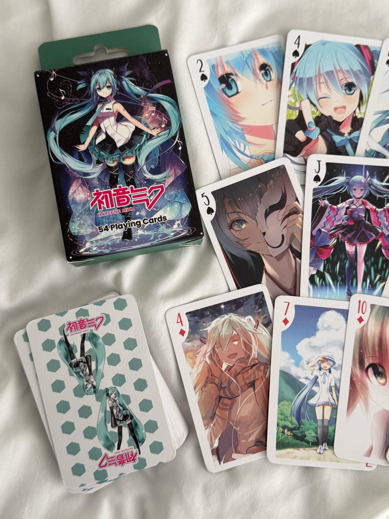 Anime Hatsune Miku İskambil Poker Kartı