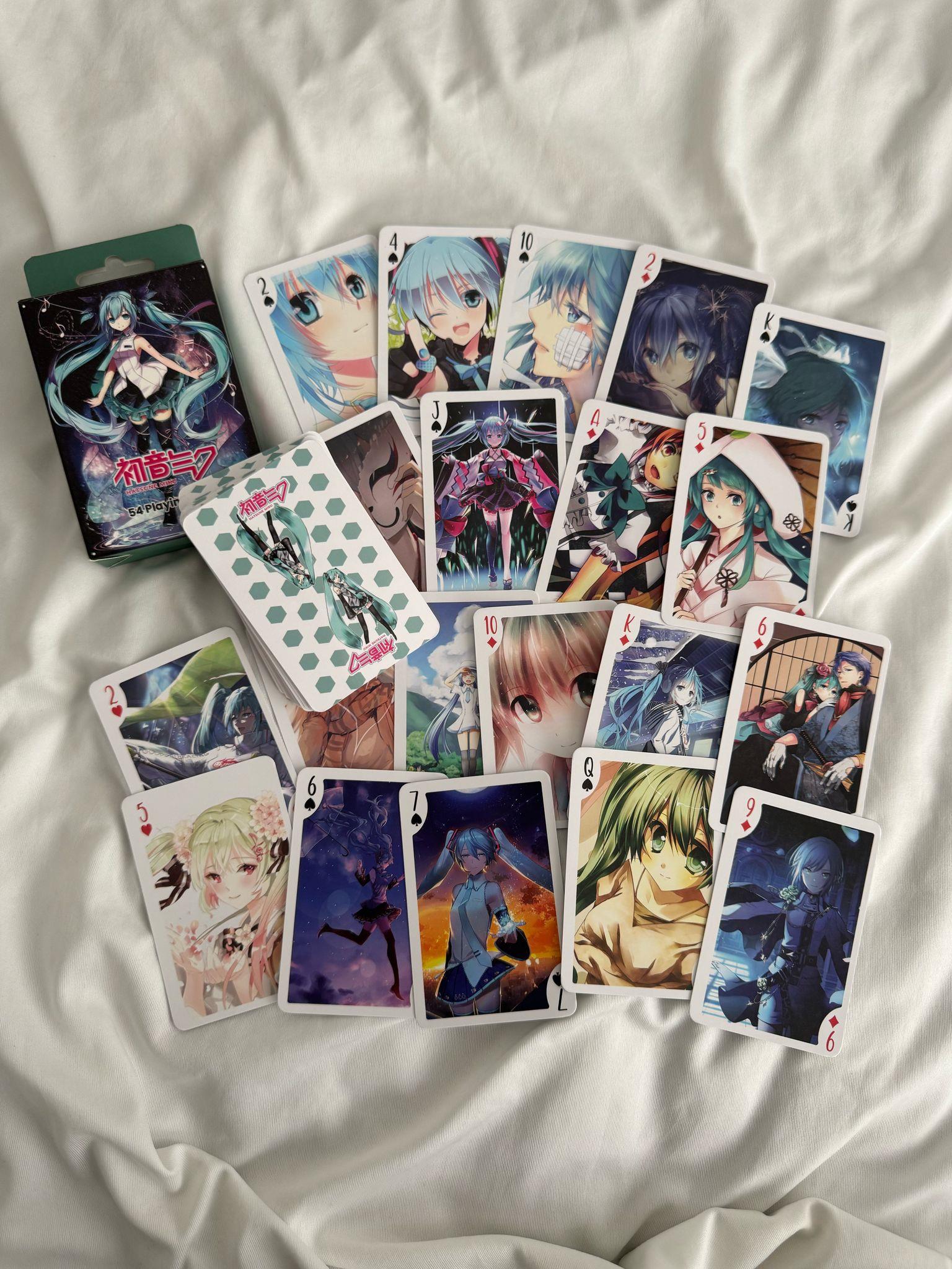 Anime Hatsune Miku İskambil Poker Kartı