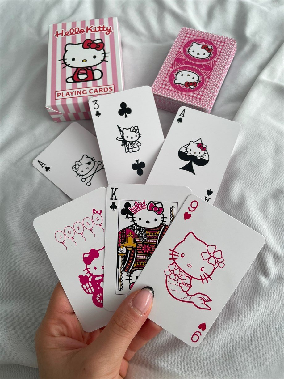 Anime Hello Kitty İskambil Poker Kartı