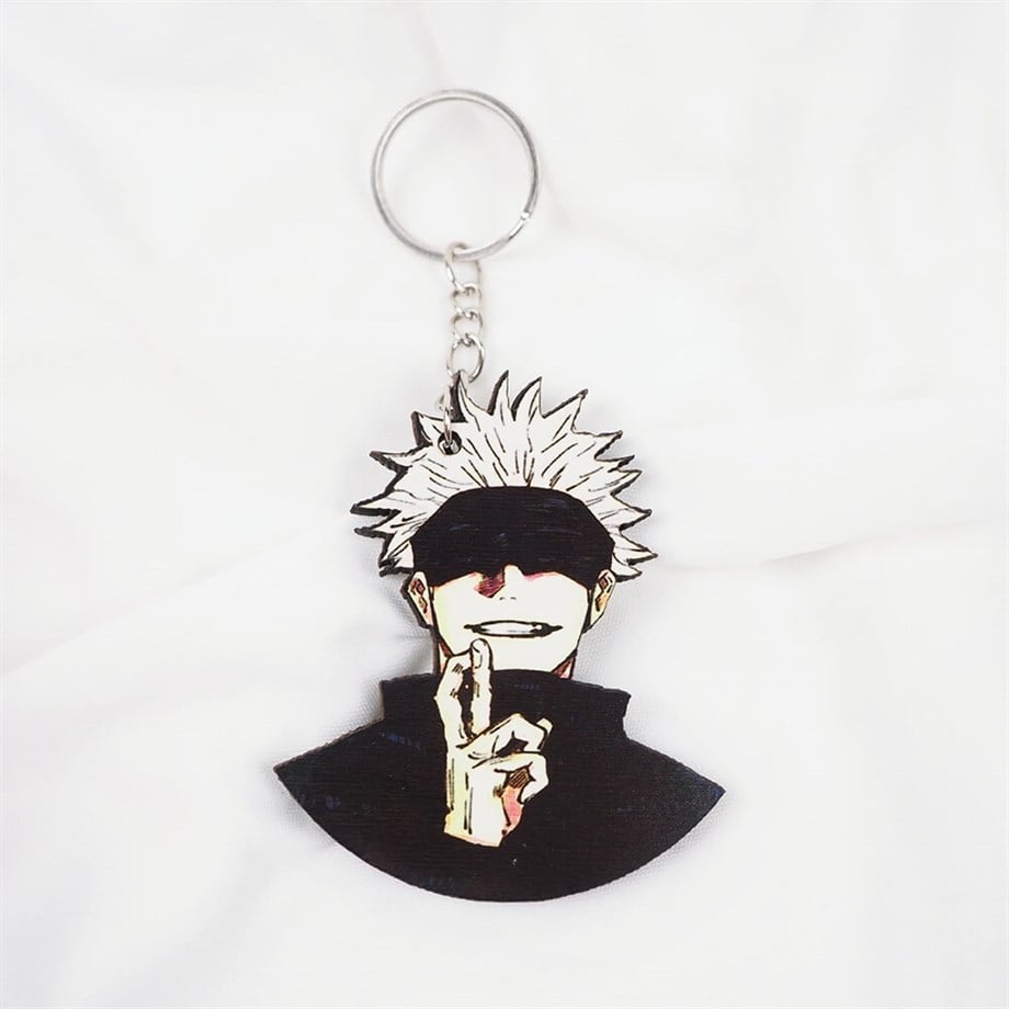 Anime Jujutsu Kaisen  Ahşap Anahtarlık