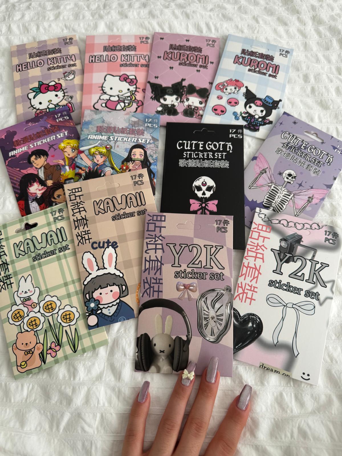 Anime Kutulu Sticker Seti