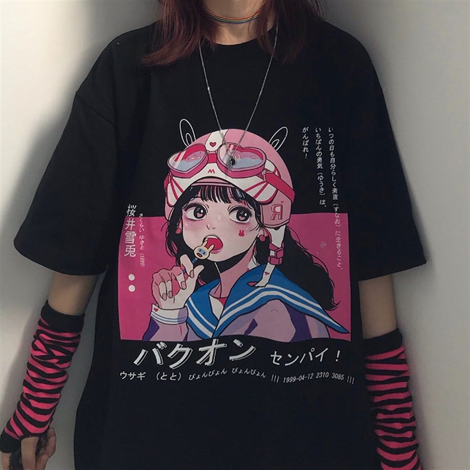 Anime Lolipop Girl Unisex T-shirt
