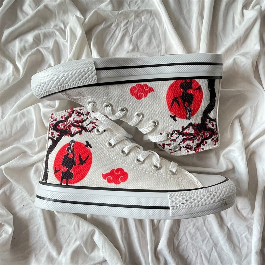 Anime Naruto Uzun Canvas Ayakkabı