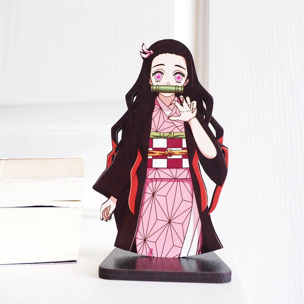 Anime Nezuko Kamado Ahşap figür