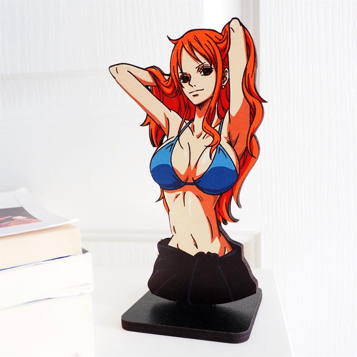 Anime One Piece Nami Ahşap figür
