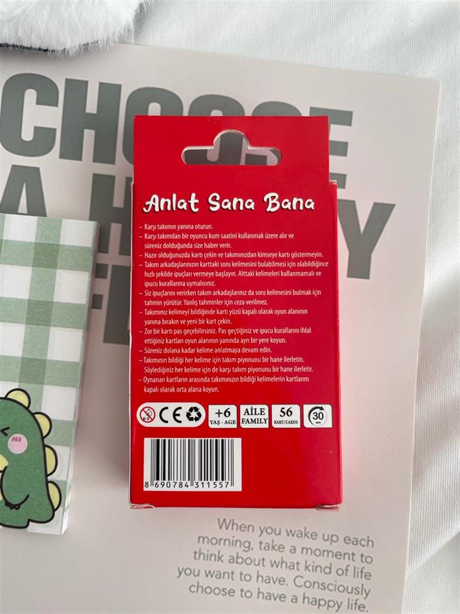 Anlat Sana Bana Yasaklı Kelime Oyunu Kırmızı