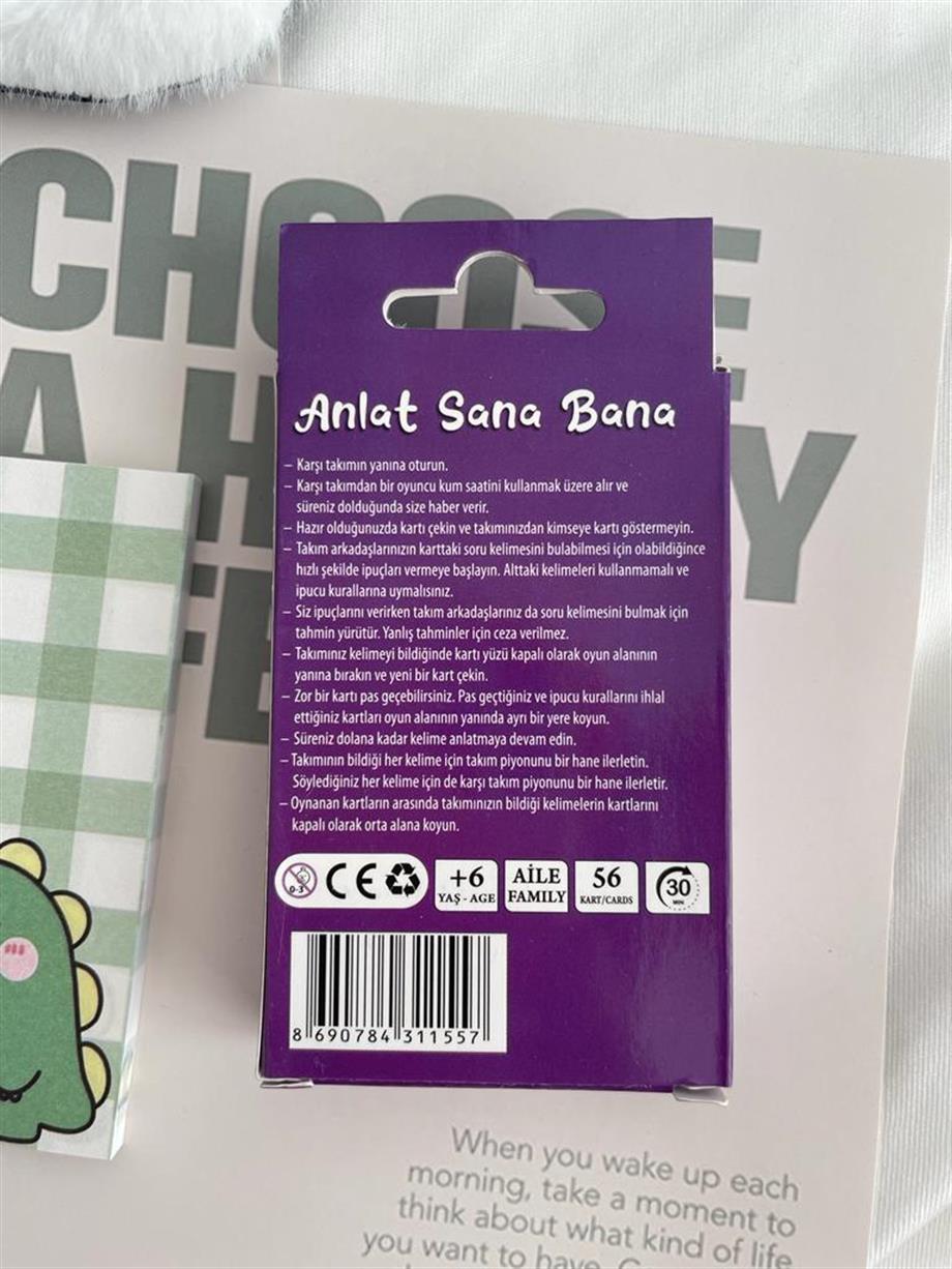 Anlat Sana Bana Yasaklı Kelime Oyunu Mor