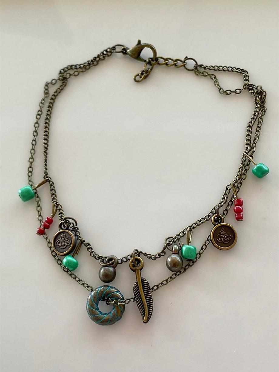 Antik Karışık Figürlü Halhal