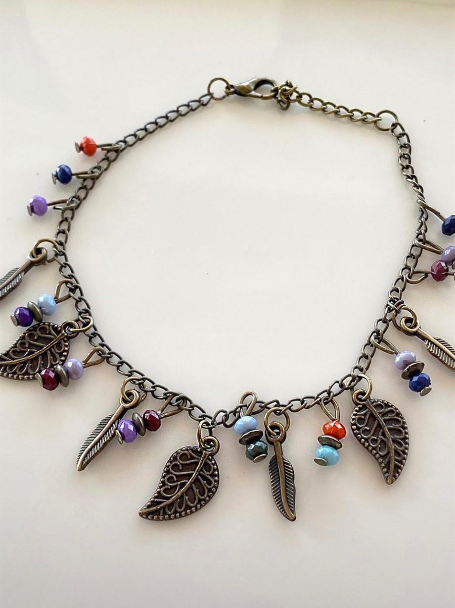 Antik Yaprak Figürlü Halhal