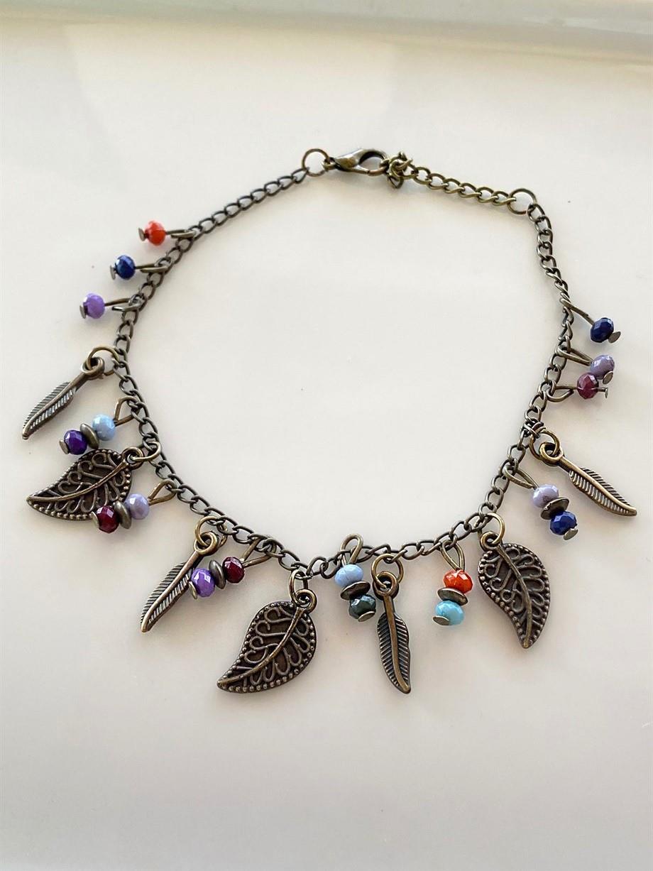 Antik Yaprak Figürlü Halhal