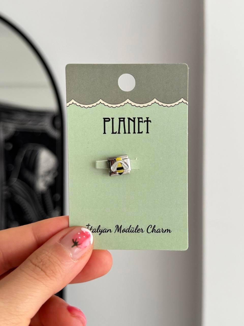 Arı Kartlı İtalyan Charm