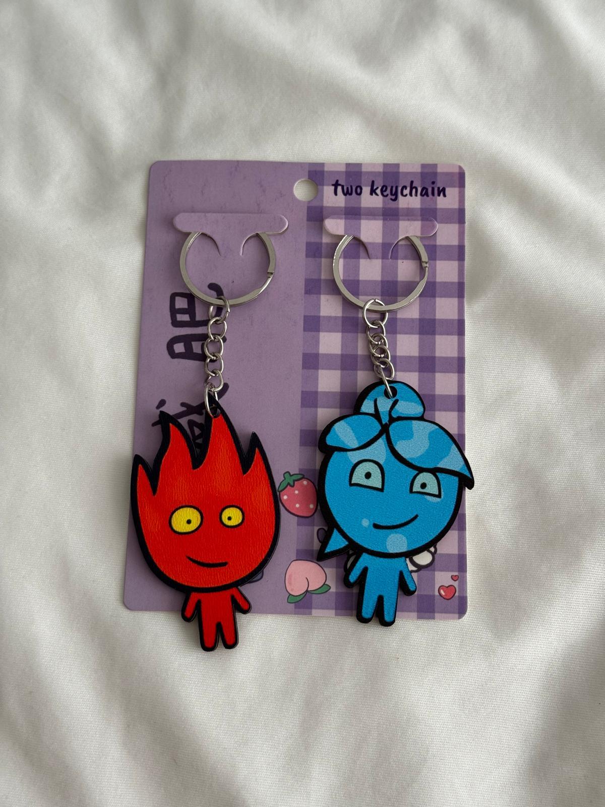 Ateş ve Su 2li Anahtarlık